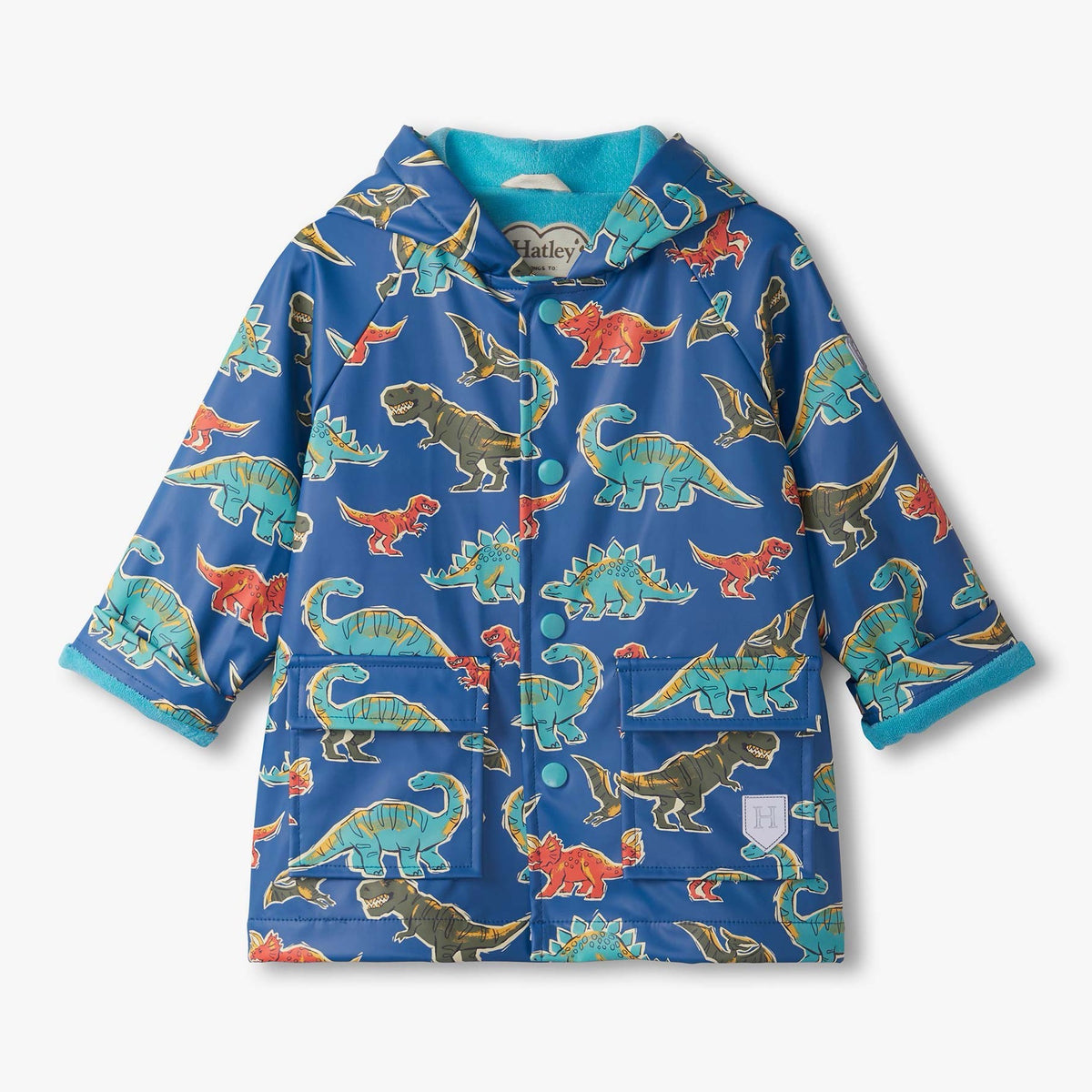 Hatley Dino Roar Pre-School Raincoat Clothing 12/18M / Blue,18/24M / Blue,2YRS / Blue,3YRS / Blue,4YRS / Blue,5YRS / Blue,6YRS / Blue