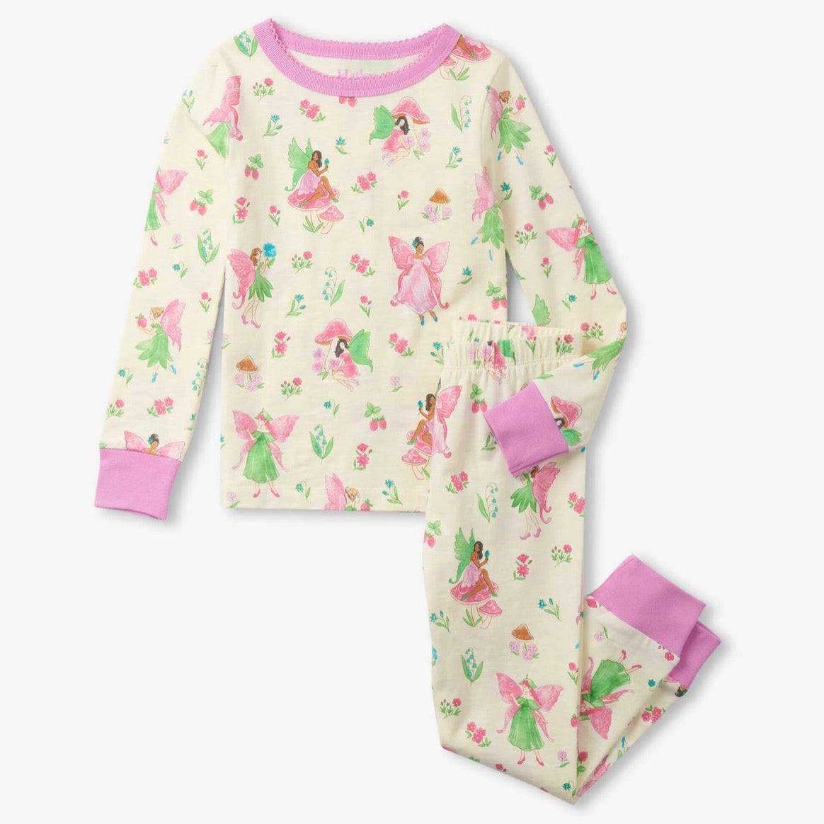 Hatley Forest Fairies Pj Set S24ffk1789 Clothing 2YRS / Cream,3YRS / Cream,4YRS / Cream,5YRS / Cream,6YRS / Cream,7YRS / Cream,8YRS / Cream,10YRS / Cream