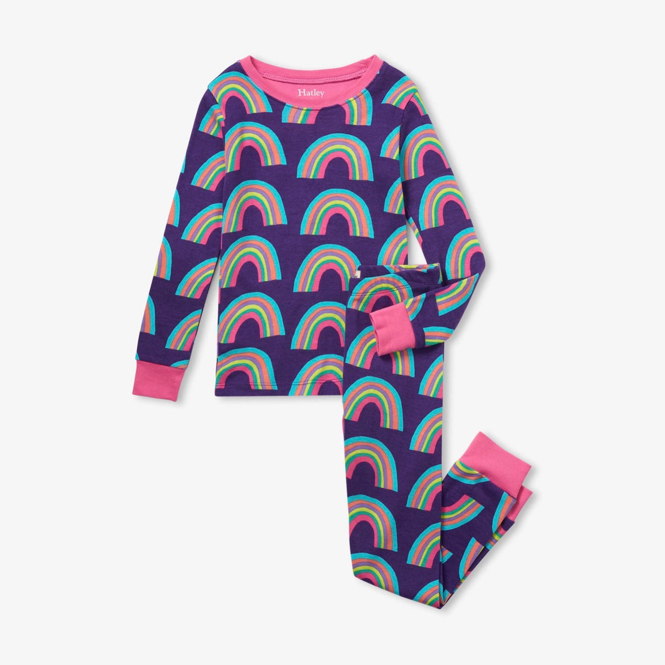 Hatley Giant Rainbows Pj Set F23grk204o Clothing 3YRS / Multi,4YRS / Multi,5YRS / Multi,6YRS / Multi,7YRS / Multi,8YRS / Multi,10YRS / Multi,12YRS / Multi