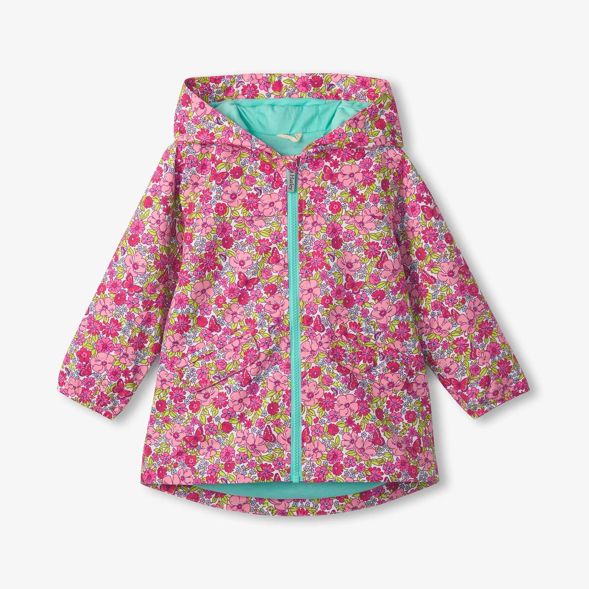 Hatley Groovy Flower Microfiber Field Jacket S25gfk1428 Clothing 4YRS / Pink,5YRS / Pink,6YRS / Pink,7YRS / Pink,8YRS / Pink,10YRS / Pink,12YRS / Pink