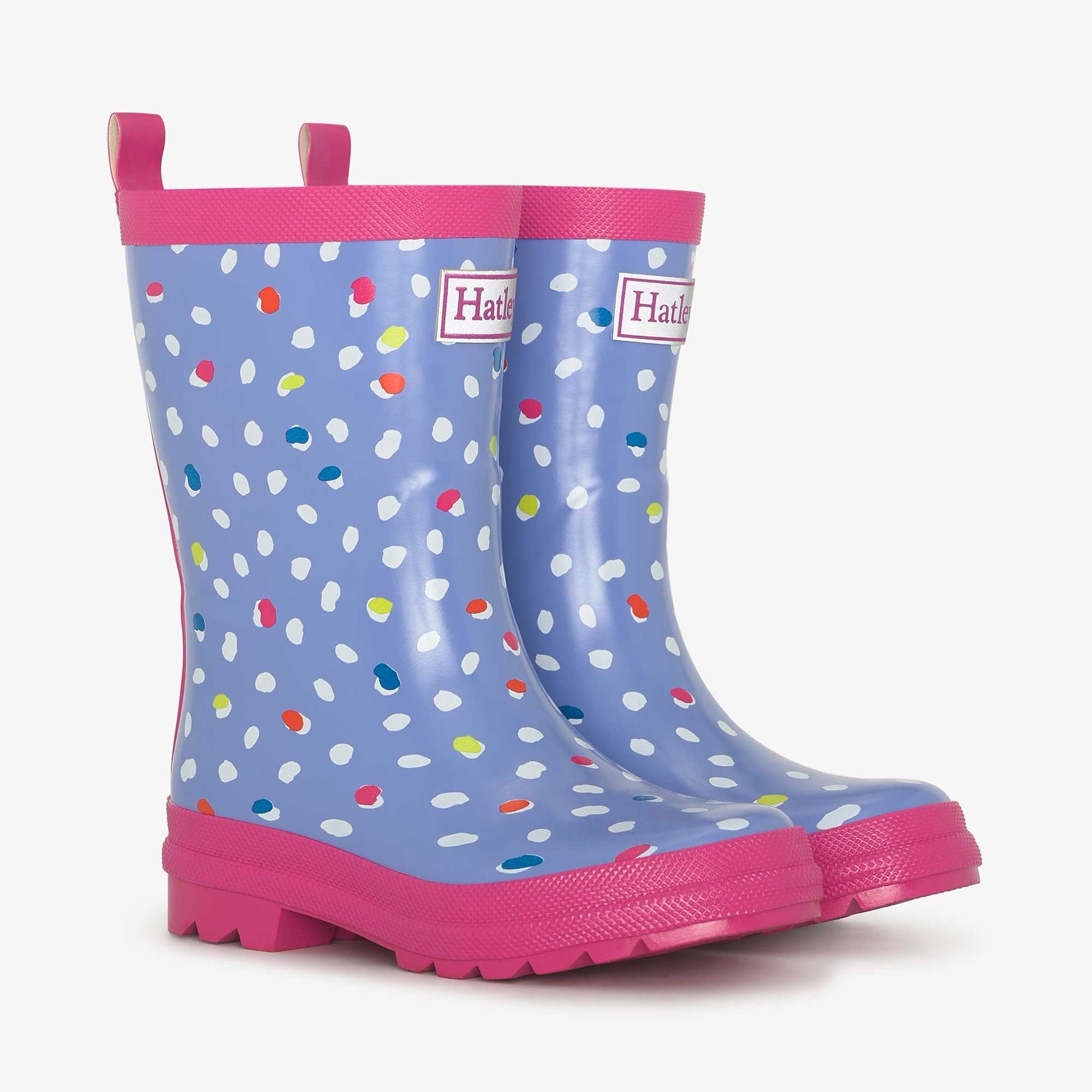 Hatley Lots Of Dots Wellingtons Footwear UK7 INFANT / Purple,UK8 INFANT / Purple,UK9 KIDS / Purple,UK10 KIDS / Purple,UK11 KIDS / Purple,UK12 KIDS / Purple,UK13 KIDS / Purple,UK1 KIDS / Purple,UK2 KIDS / Purple