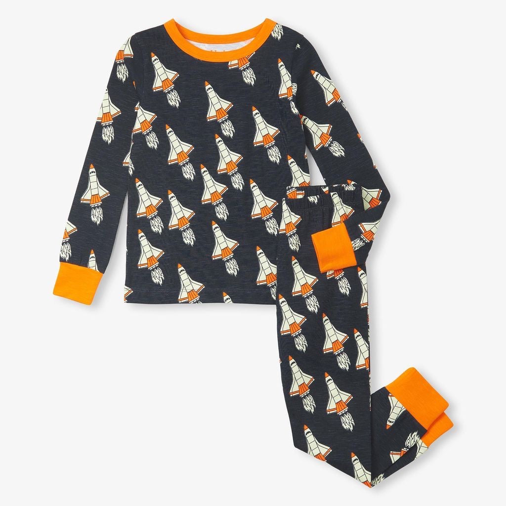 Hatley Space Shuttle Pj Set F24ssk1789 Clothing 3YRS / Multi,4YRS / Multi,5YRS / Multi,6YRS / Multi,7YRS / Multi,8YRS / Multi,10YRS / Multi