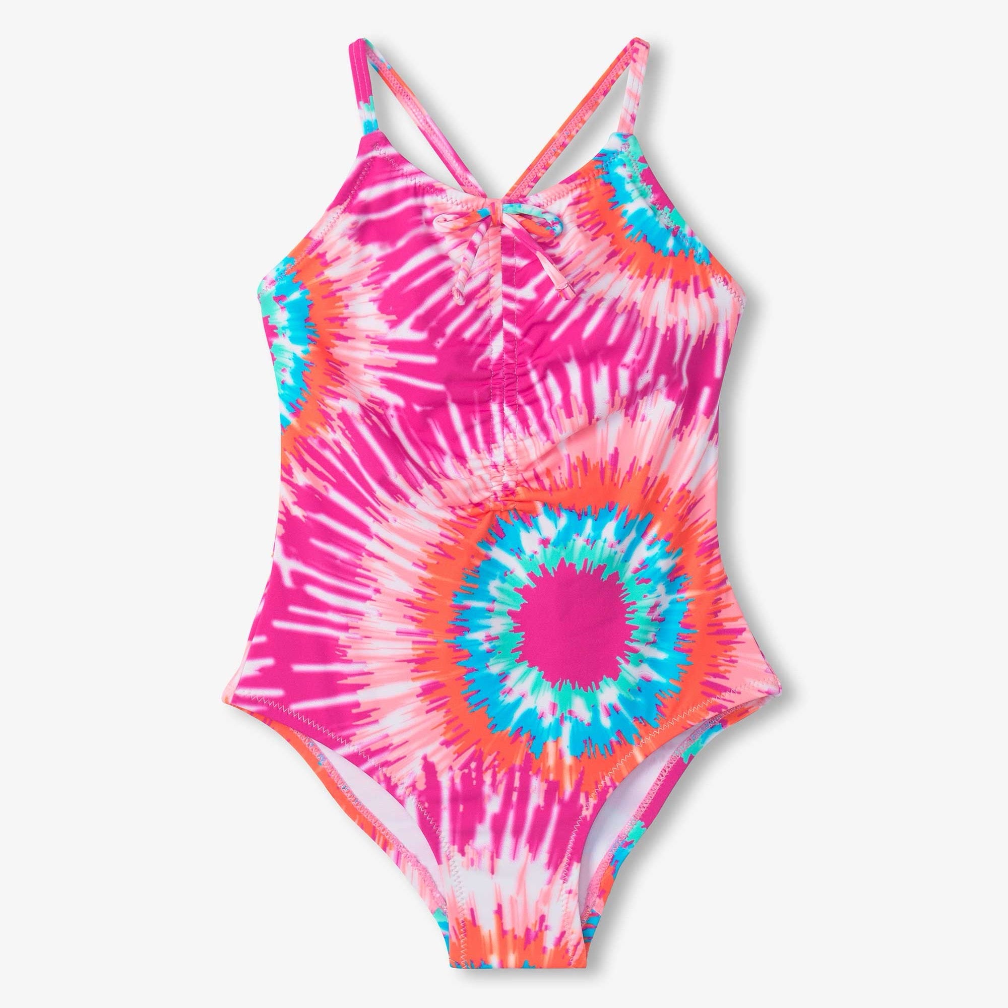 Hatley Sunburst Tie Dye Swimsuit S25sbk1866 Clothing 6YRS / Pink,7YRS / Pink,8YRS / Pink,10YRS / Pink,12YRS / Pink