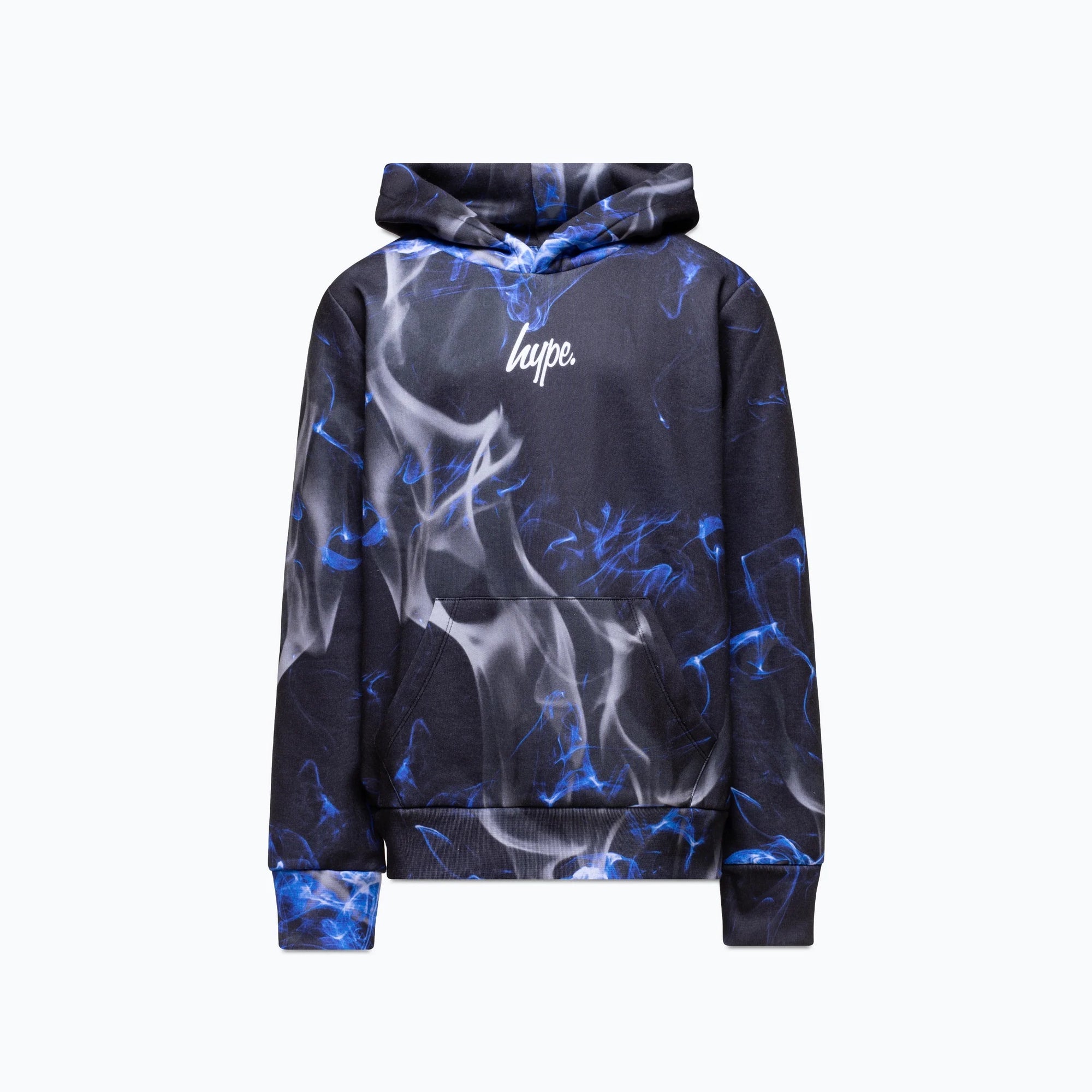 Hype Blue Flame Hoodie Zuao-618 Clothing 9/10YRS / Blue,11/12YRS / Blue,13YRS / Blue,14YRS / Blue,15YRS / Blue