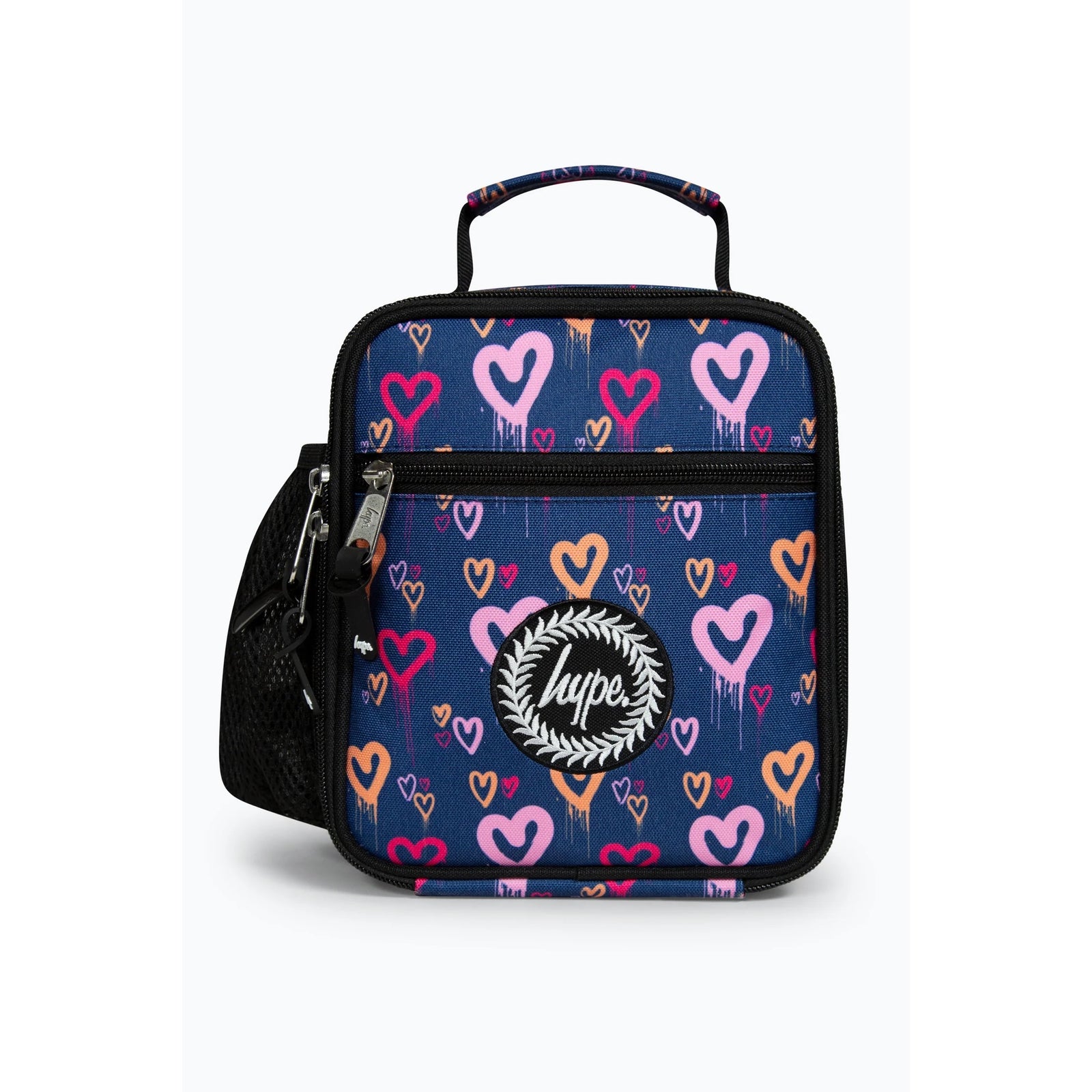 Hype Navy Heart Drips Lunch Bag Accessories ONE SIZE / Multi