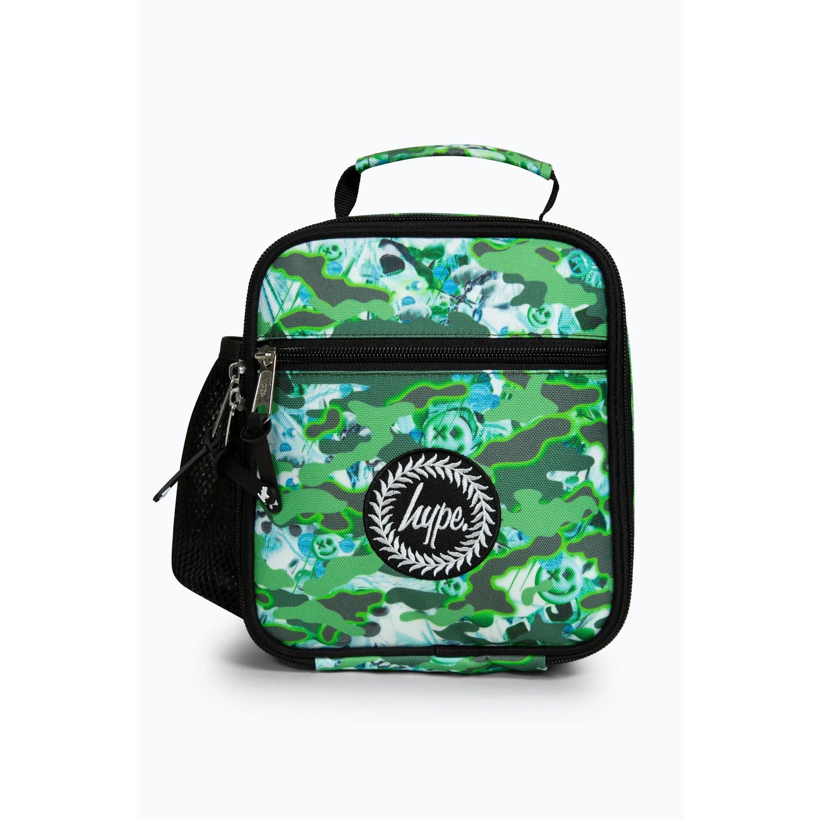 Hype Shark Smile Camo Lunch Bag Accessories ONE SIZE / Green