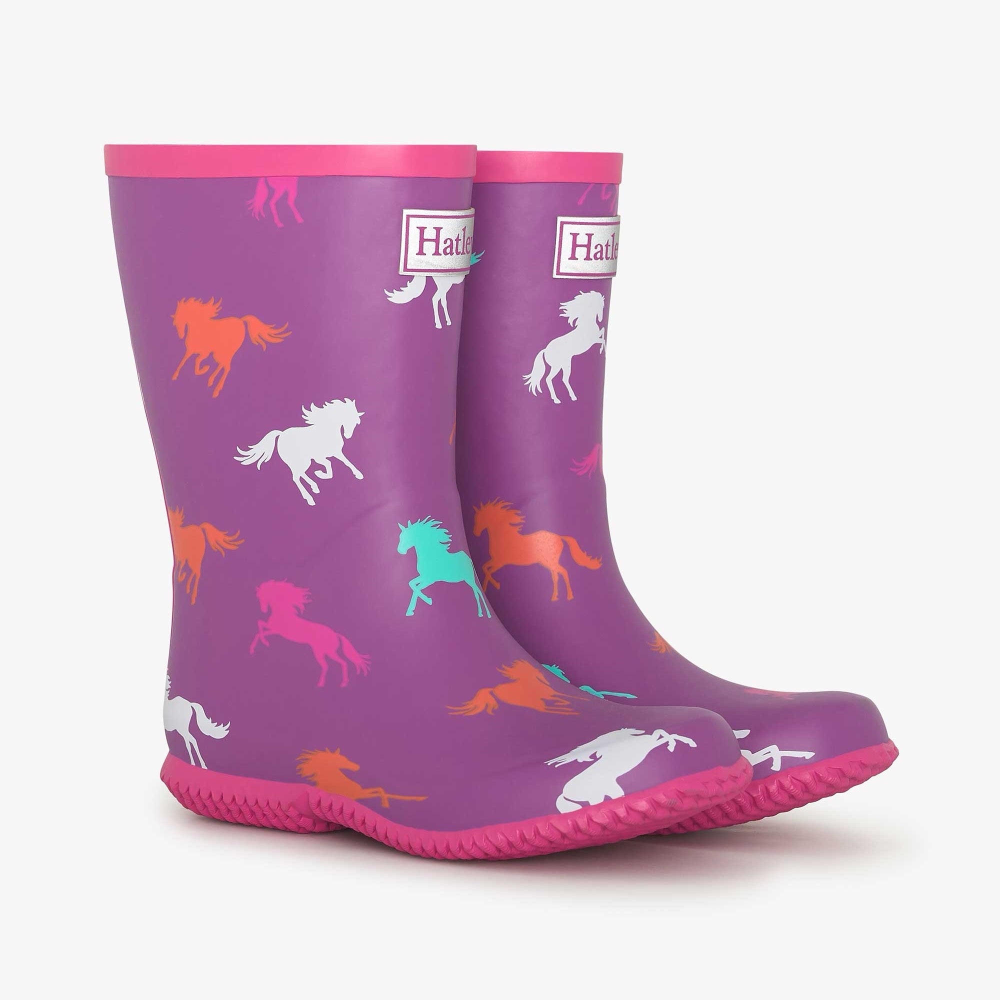 Hatley Leaping Horse Packable Wellingtons S25lhk1798 Footwear UK7 INFANT / Purple,UK8 INFANT / Purple,UK9 KIDS / Purple,UK10 KIDS / Purple,UK11 KIDS / Purple,UK12 KIDS / Purple,UK13 KIDS / Purple,UK1 KIDS / Purple