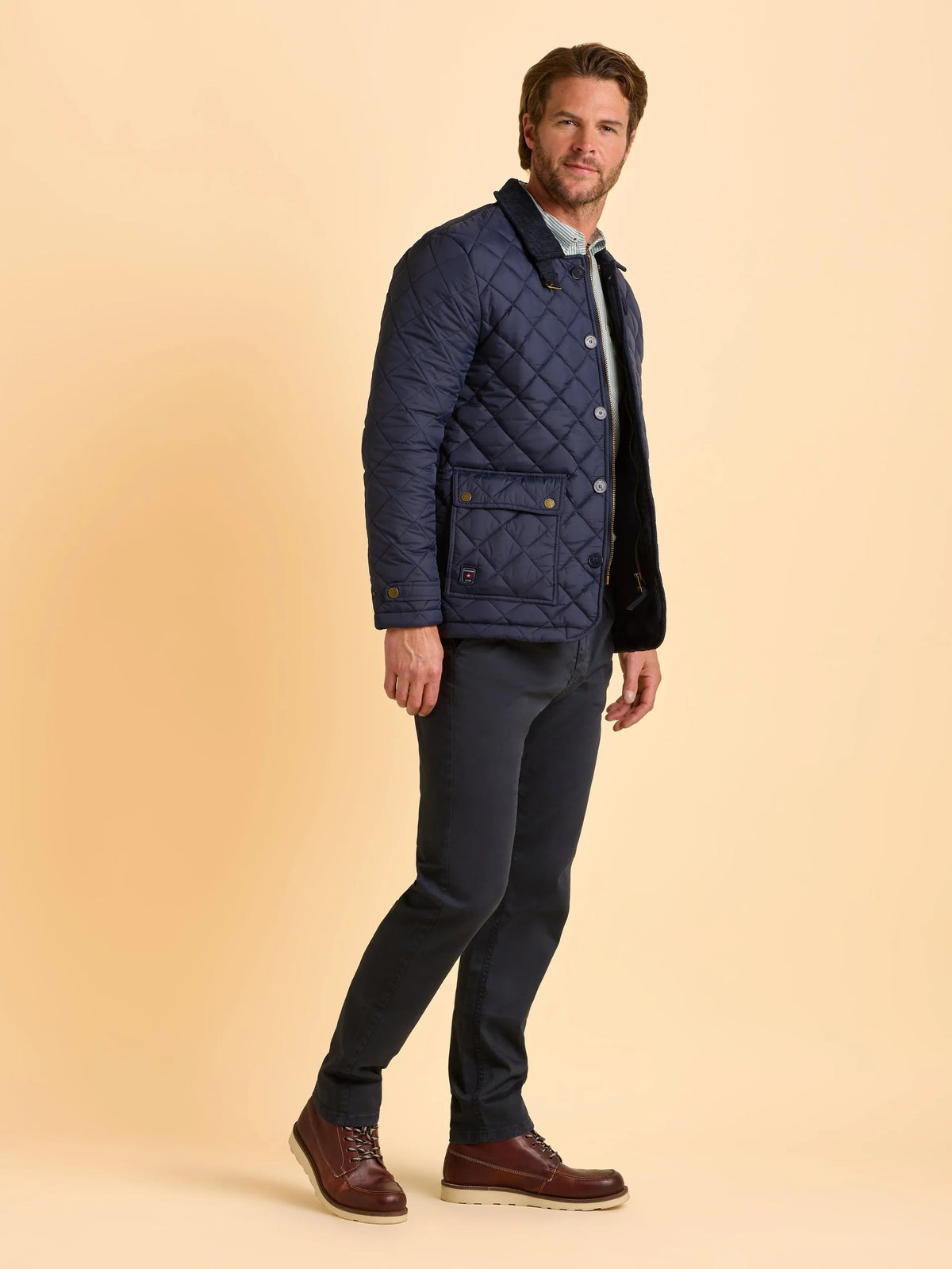 Brakeburn Mens Taplow Quilted Jacket Bbmjkt0013423 Navy Clothing M / Navy,L / Navy,XL / Navy,XXL / Navy