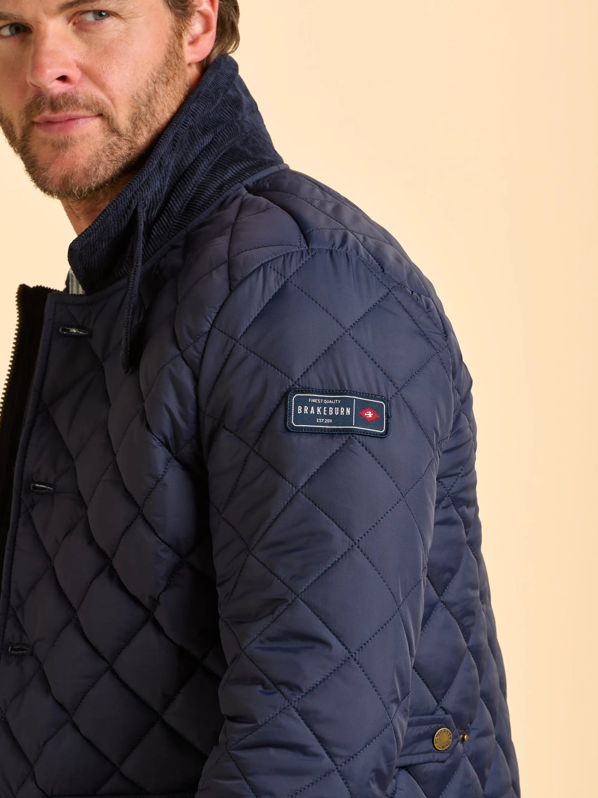 Brakeburn Mens Taplow Quilted Jacket Bbmjkt0013423 Navy Clothing M / Navy,L / Navy,XL / Navy,XXL / Navy