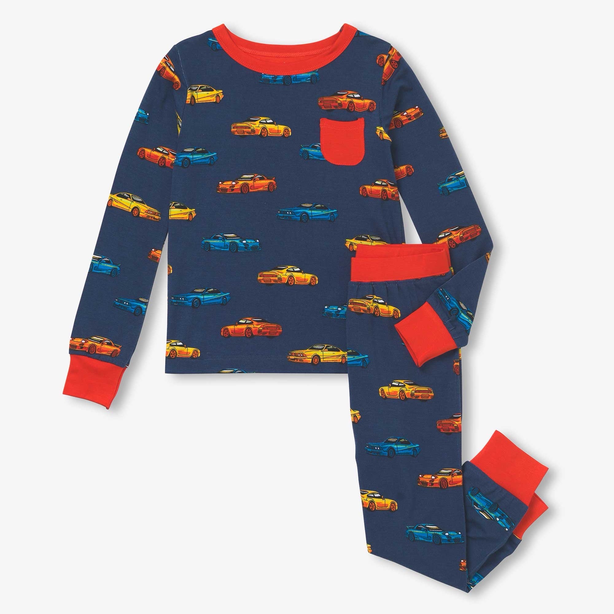 Hatley Vaporwave Cars Pj Set S25vck1765 Clothing 3YRS / Multi,4YRS / Multi,5YRS / Multi,6YRS / Multi,7YRS / Multi,8YRS / Multi,10YRS / Multi