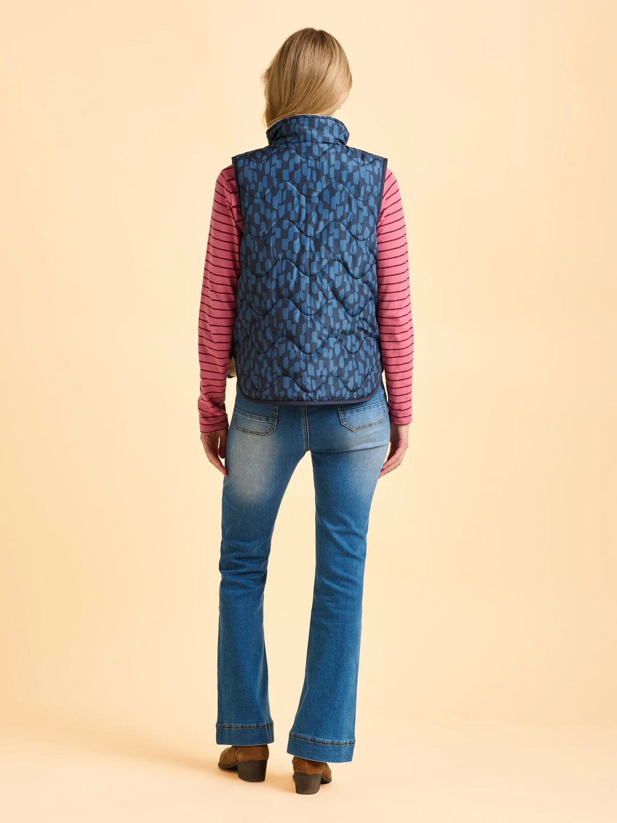 Brakeburn Women Frosty Reversible Gilet Blue Clothing UK10 / Blue,UK12 / Blue,UK14 / Blue