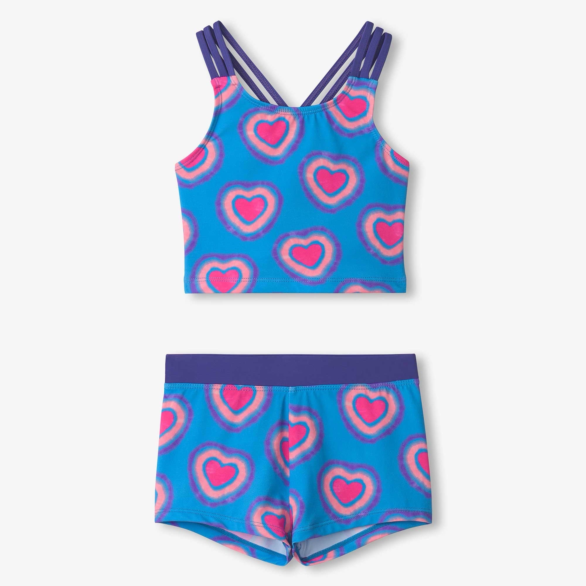 Hatley Glowing Hearts Shorts Bikini S25ghk1779 Clothing 5YRS / Blue,6YRS / Blue,7YRS / Blue,8YRS / Blue,10YRS / Blue