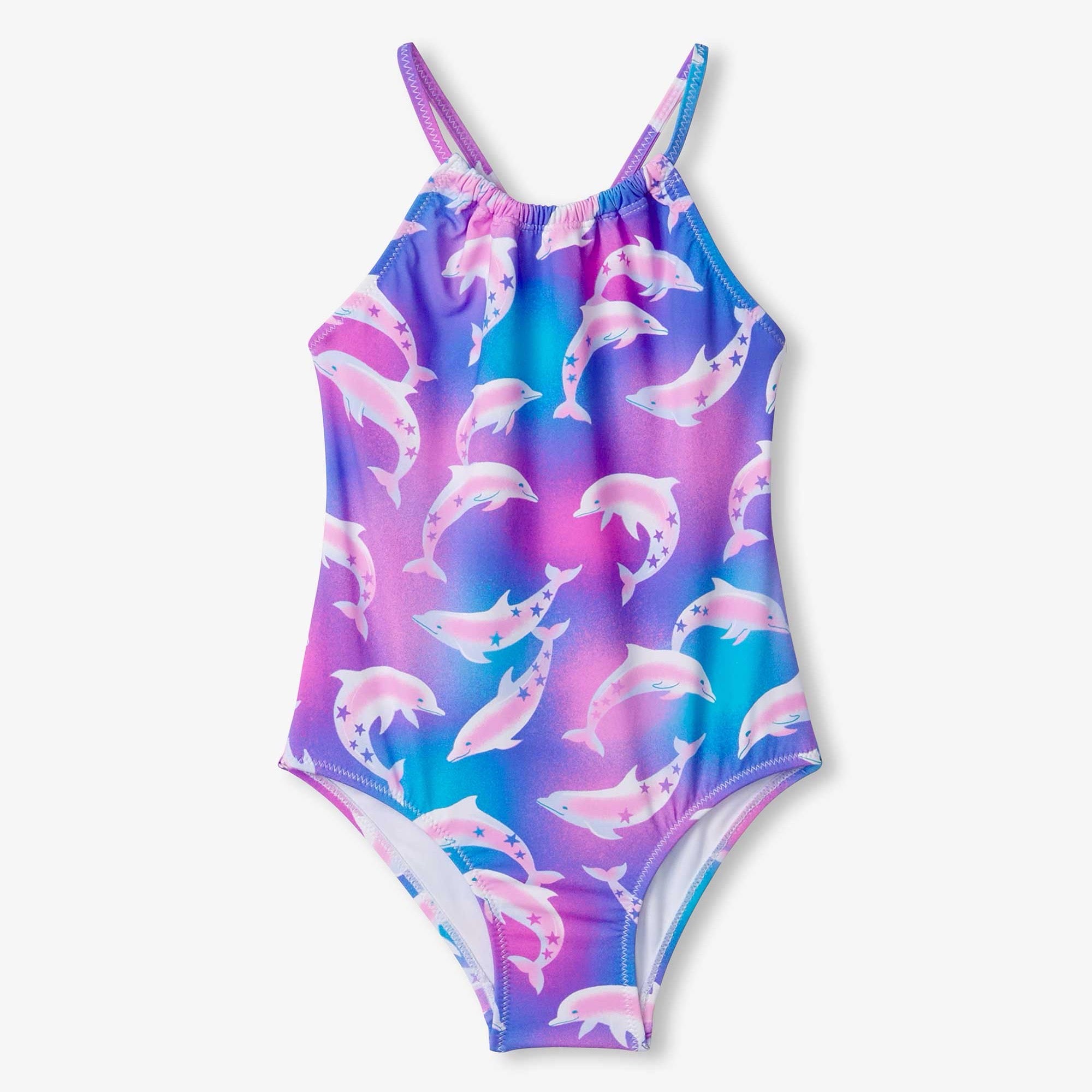 Hatley Dolphins Swimsuit S25adk1381 Clothing 4YRS / Purple,5YRS / Purple,6YRS / Purple,7YRS / Purple,8YRS / Purple,10YRS / Purple