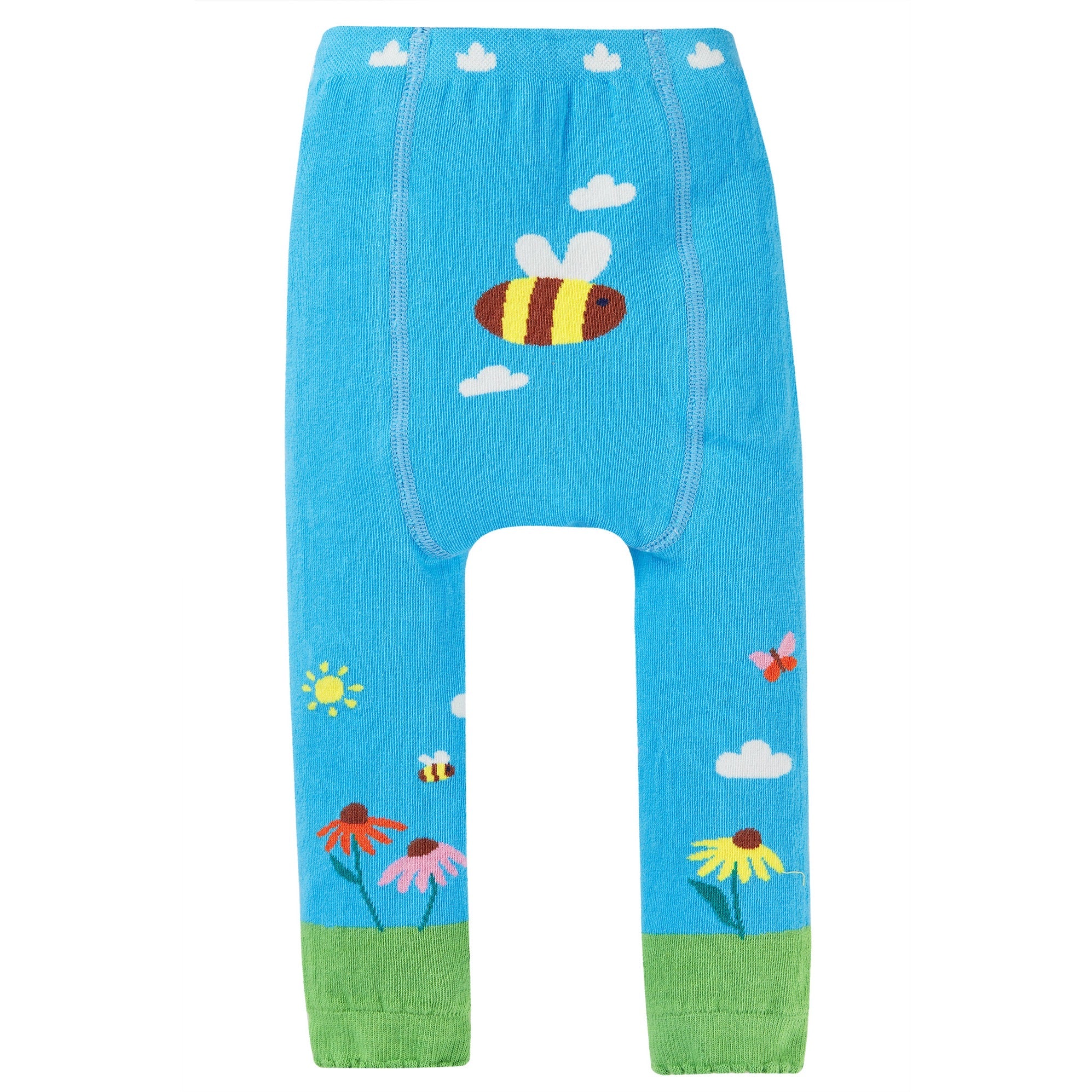 Frugi Infant Knitted Leggings Ll8yy Blue Bee Clothing 0-6M / Blue,6-12M / Blue,1-2YRS / Blue,2-4YRS / Blue