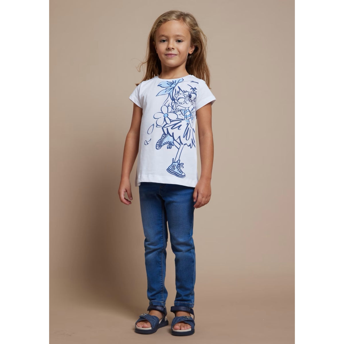 Mayoral Girls Denim Jeggings Ss24 548 Dark Denim Clothing 4YRS / Dark Denim,5YRS / Dark Denim,6YRS / Dark Denim,7YRS / Dark Denim,8YRS / Dark Denim,9YRS / Dark Denim