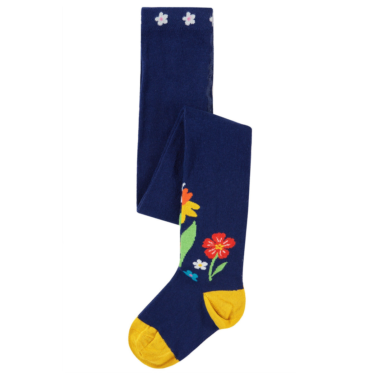 Frugi Little Norah Tights Nv1na Navy Flowers Clothing 0-6M / Navy,6-12M / Navy,1-2YRS / Navy,2-4YRS / Navy