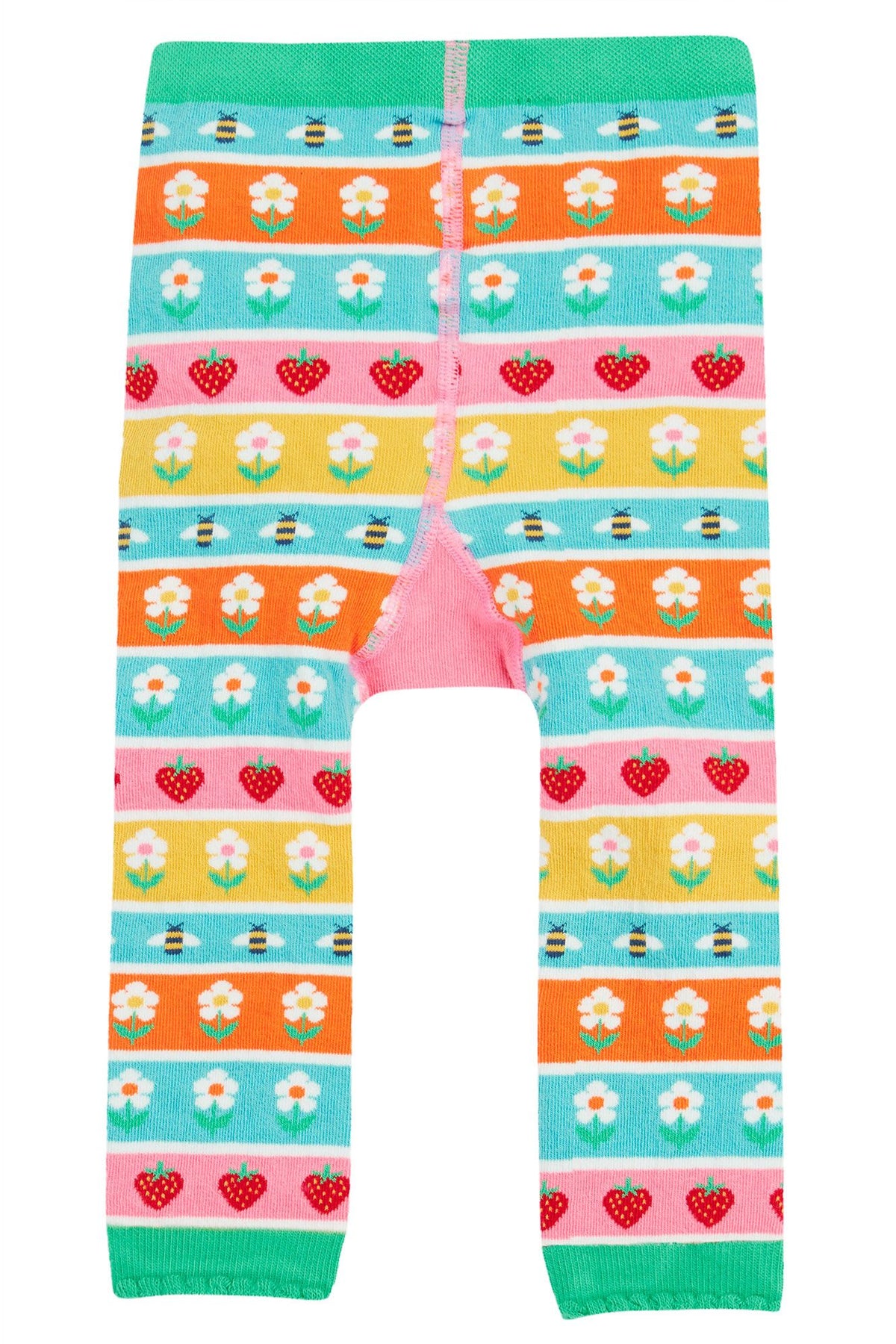 Frugi Infant Knitted Leggings Daisy Fairisle Ladybird Clothing 0-6M / Multi,6-12M / Multi,1-2YRS / Multi,2-4YRS / Multi
