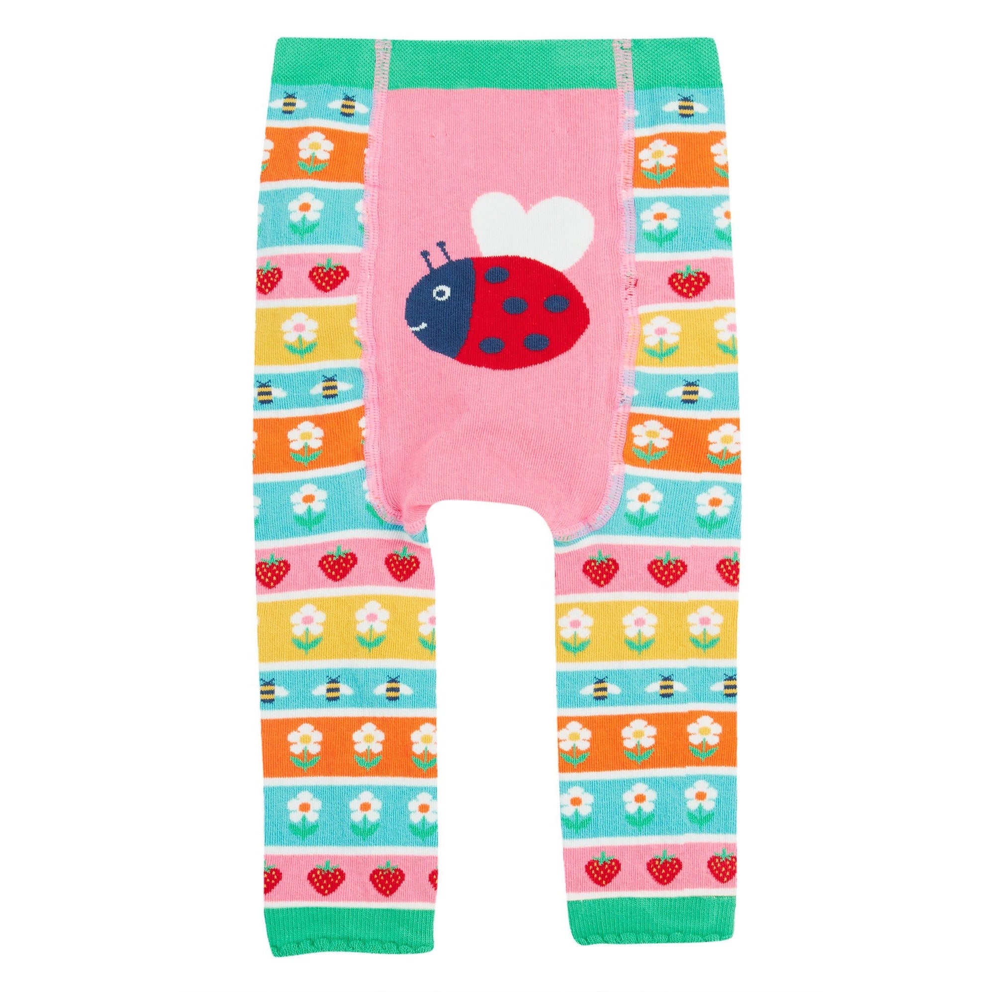 Frugi Infant Knitted Leggings Daisy Fairisle Ladybird Clothing 0-6M / Multi,6-12M / Multi,1-2YRS / Multi,2-4YRS / Multi