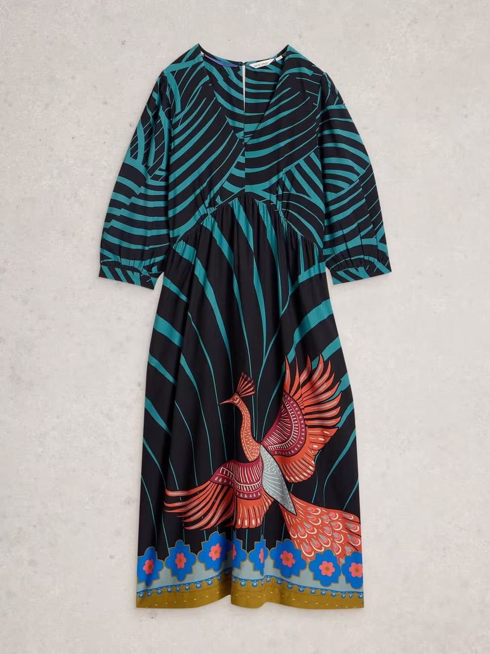 White Stuff Womens Lucy Midi Dress 444737 Multi Clothing UK8 / Multi,UK10 / Multi,UK12 / Multi,UK14 / Multi,UK16 / Multi