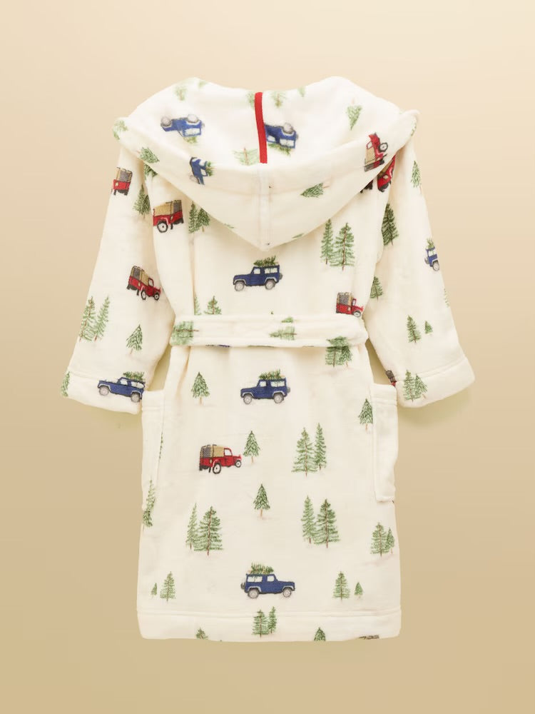 Joules Boys Dressing Gown F1208780 4X4 Cream Clothing 3-4YRS / Cream,5-6YRS / Cream,7-8YRS / Cream,9-10YRS / Cream,11-12YRS / Cream