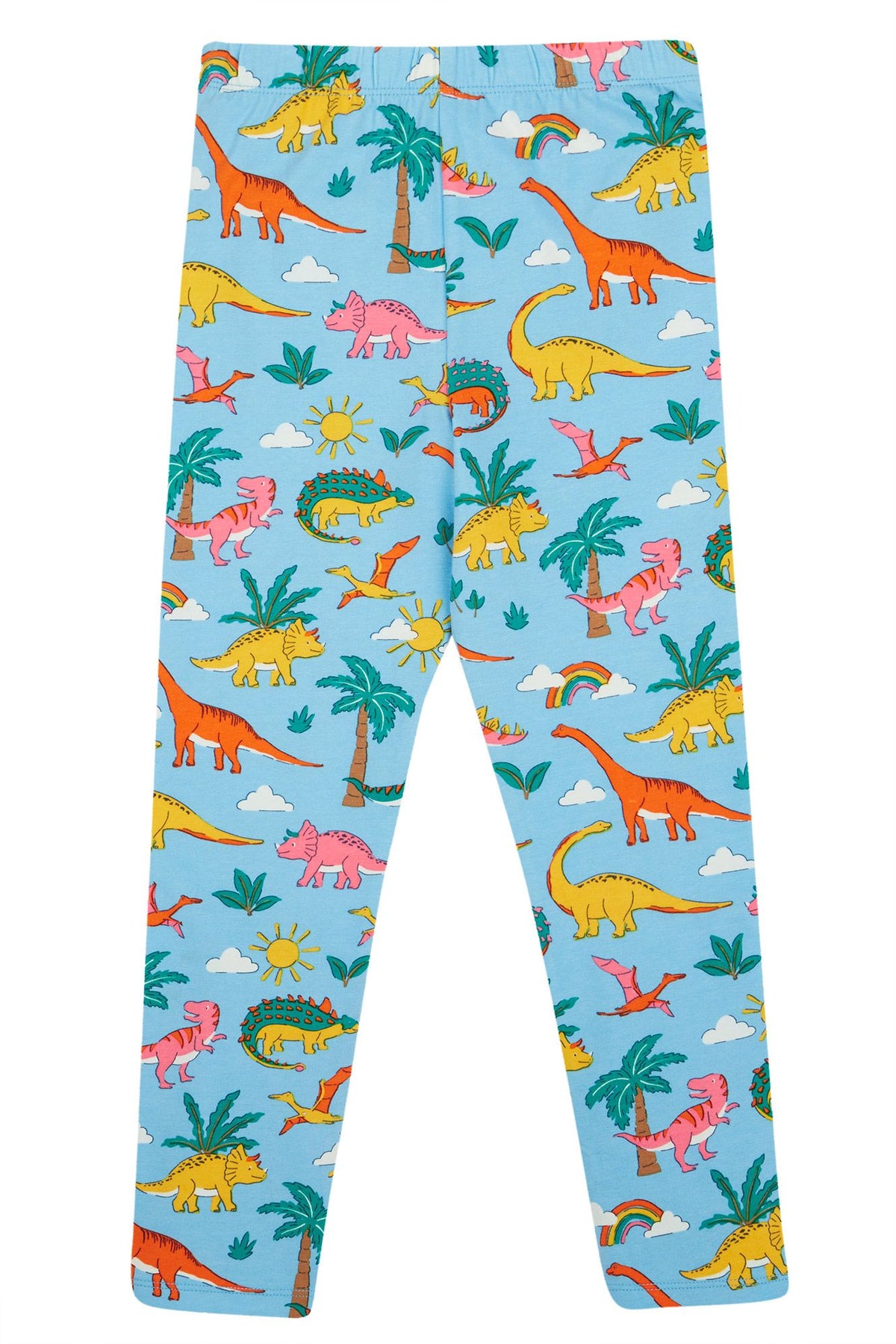 Frugi Libby Leggings Blue Dinoland Clothing 2-3YRS / Blue,3-4YRS / Blue,4-5YRS / Blue,5-6YRS / Blue,6-7YRS / Blue
