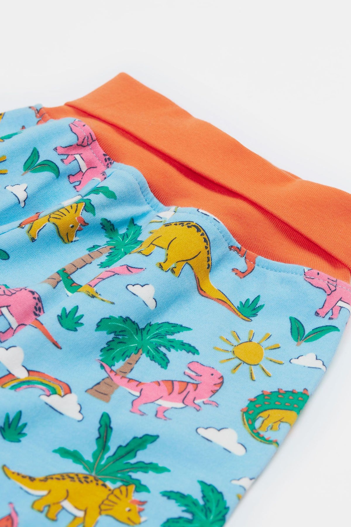 Frugi Parsnip Pants Blue Dinoland Clothing 3-6M / Blue,6-9M / Blue,9-12M / Blue,12-18M / Blue