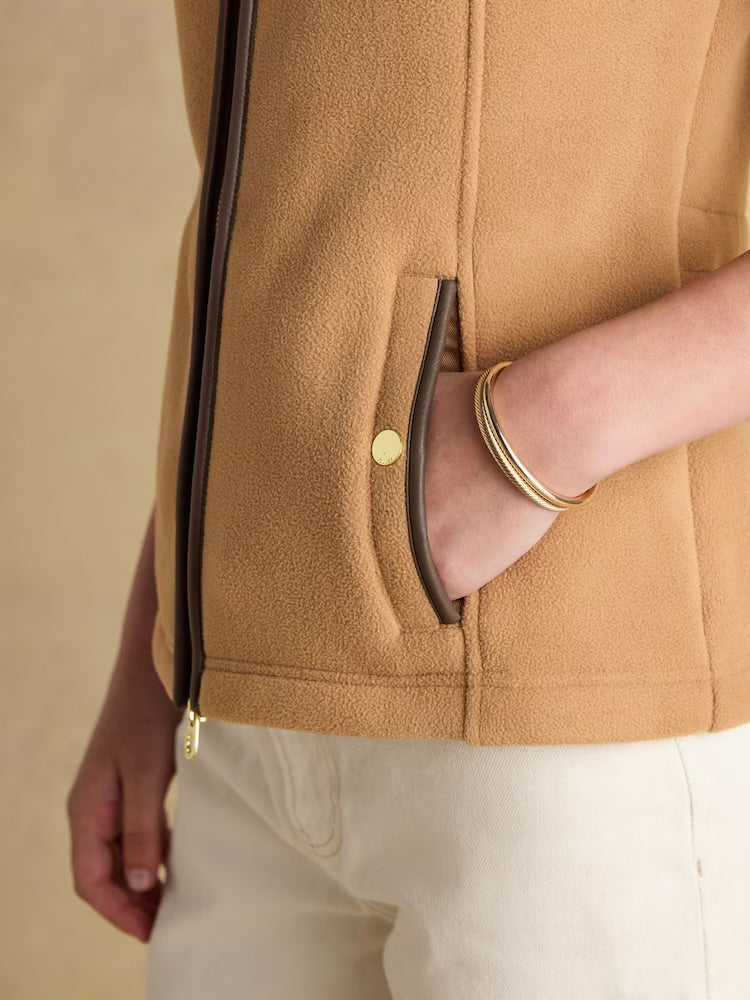 Joules Womens Heritage Gilet F1490018 Tan Clothing UK14 / Tan,UK18 / Tan