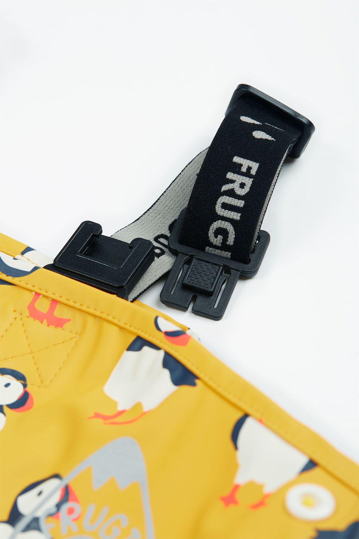 Frugi Puddle Buster Puffin Print Dungarees Clothing 2-3YRS / Yellow,3-4YRS / Yellow,4-5YRS / Yellow,1-2 YRS / Yellow