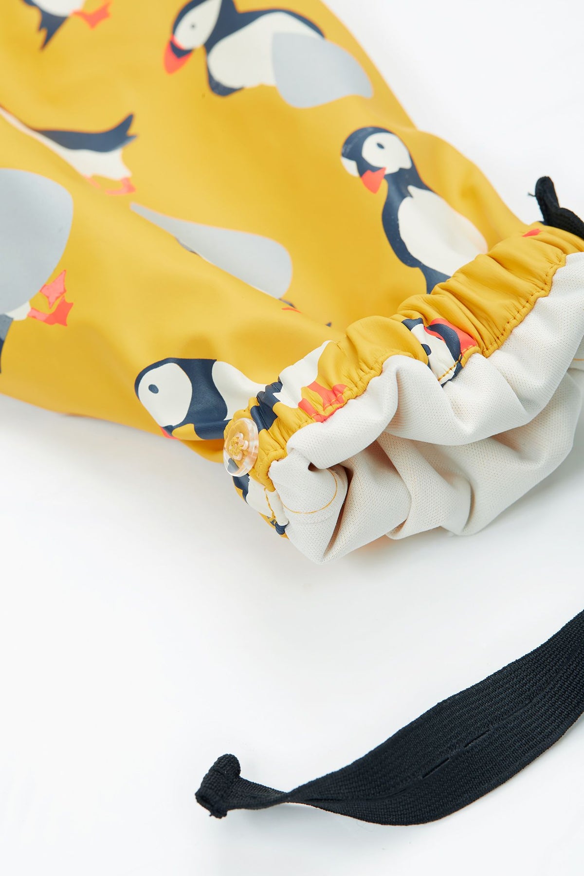 Frugi Puddle Buster Puffin Print Dungarees Clothing 2-3YRS / Yellow,3-4YRS / Yellow,4-5YRS / Yellow,1-2 YRS / Yellow
