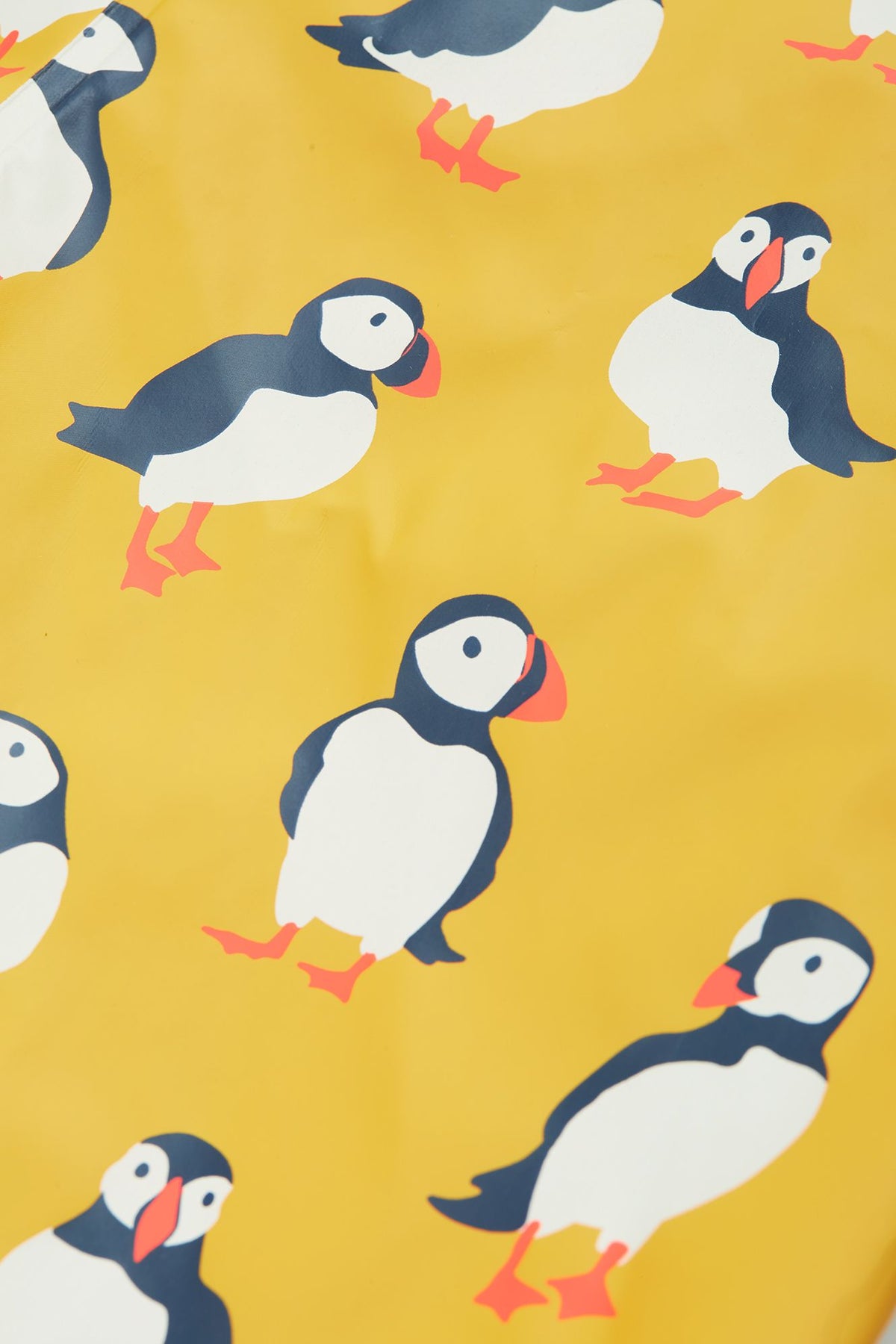 Frugi Puddle Buster Puffin Print Dungarees Clothing 2-3YRS / Yellow,3-4YRS / Yellow,4-5YRS / Yellow,1-2 YRS / Yellow