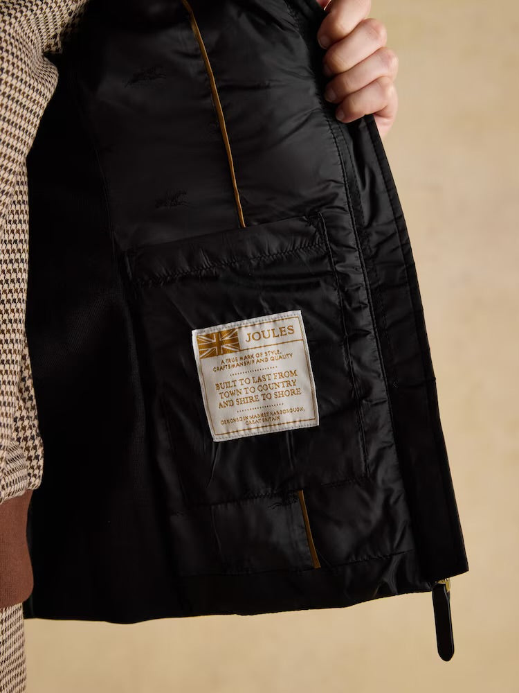 Joules Womens Braemar Luxe Gilet At564318 Black Clothing UK10 / Black,UK12 / Black,UK14 / Black,UK16 / Black,UK18 / Black