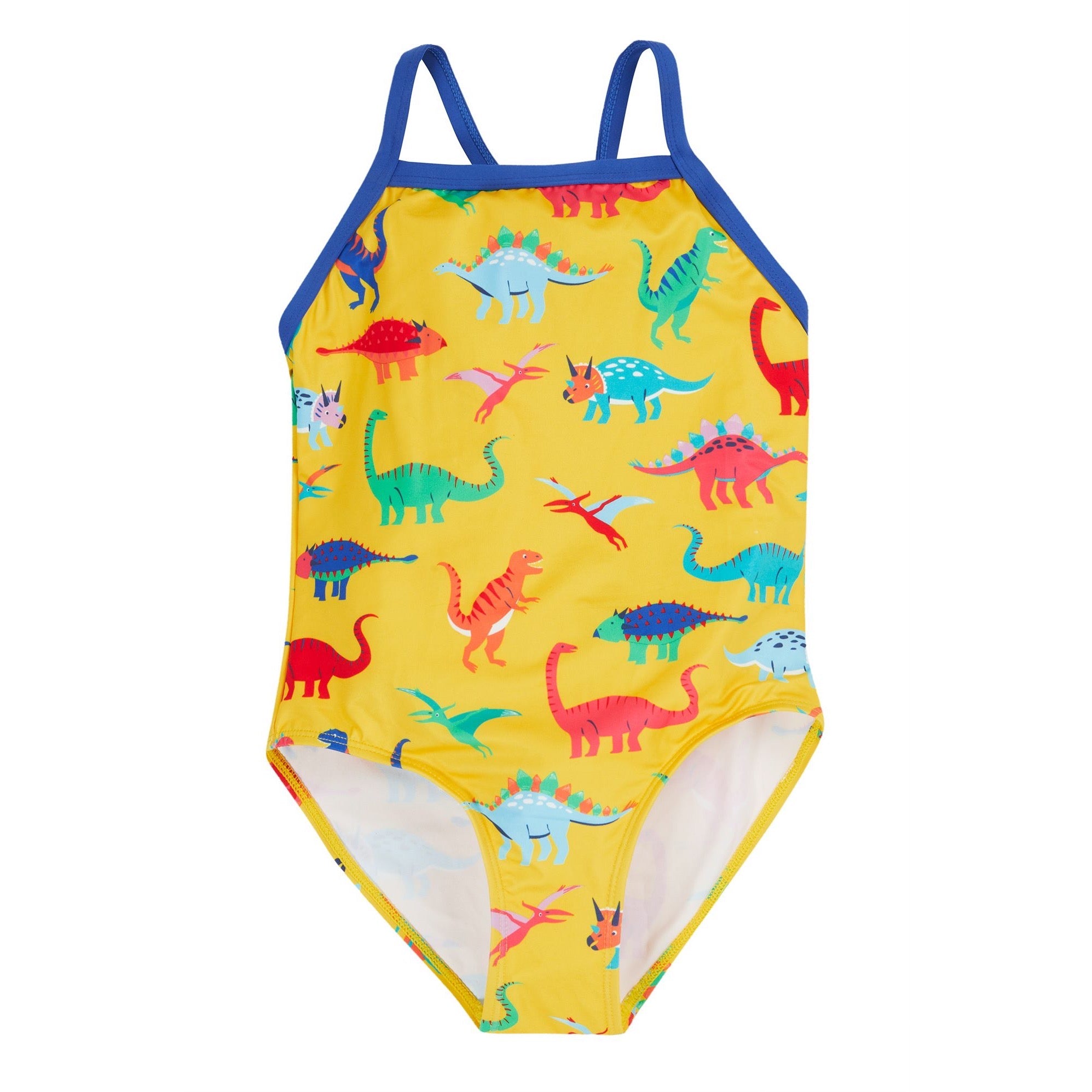 Frugi Ruby Swimsuit Yellow Dino Roar Clothing 3-4YRS / Yellow,4-5YRS / Yellow,5-6YRS / Yellow,6-7YRS / Yellow