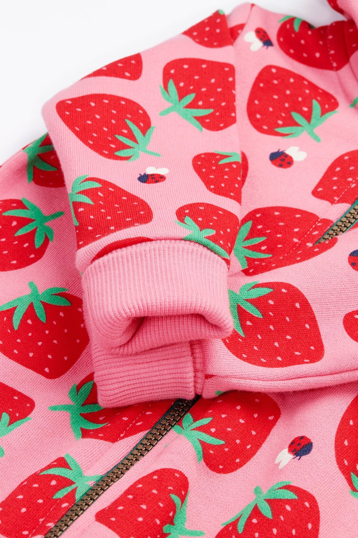 Frugi Strawberry Pals Snugglesuit Clothing 2-3YRS / Pink,3-4YRS / Pink,4-5YRS / Pink