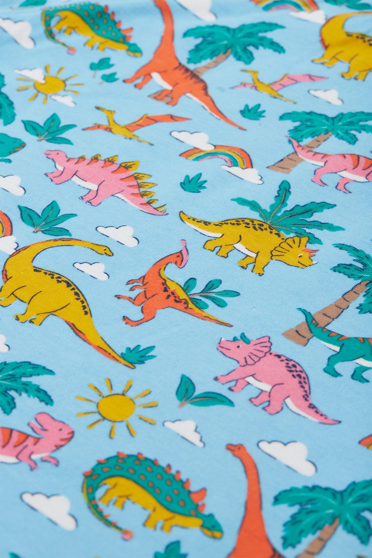 Frugi Snuggle Fleece Blue Dino Land Clothing 2-3YRS / Blue,3-4YRS / Blue,4-5YRS / Blue,5-6YRS / Blue,6-7YRS / Blue,7-8YRS / Blue,8-9YRS / Blue