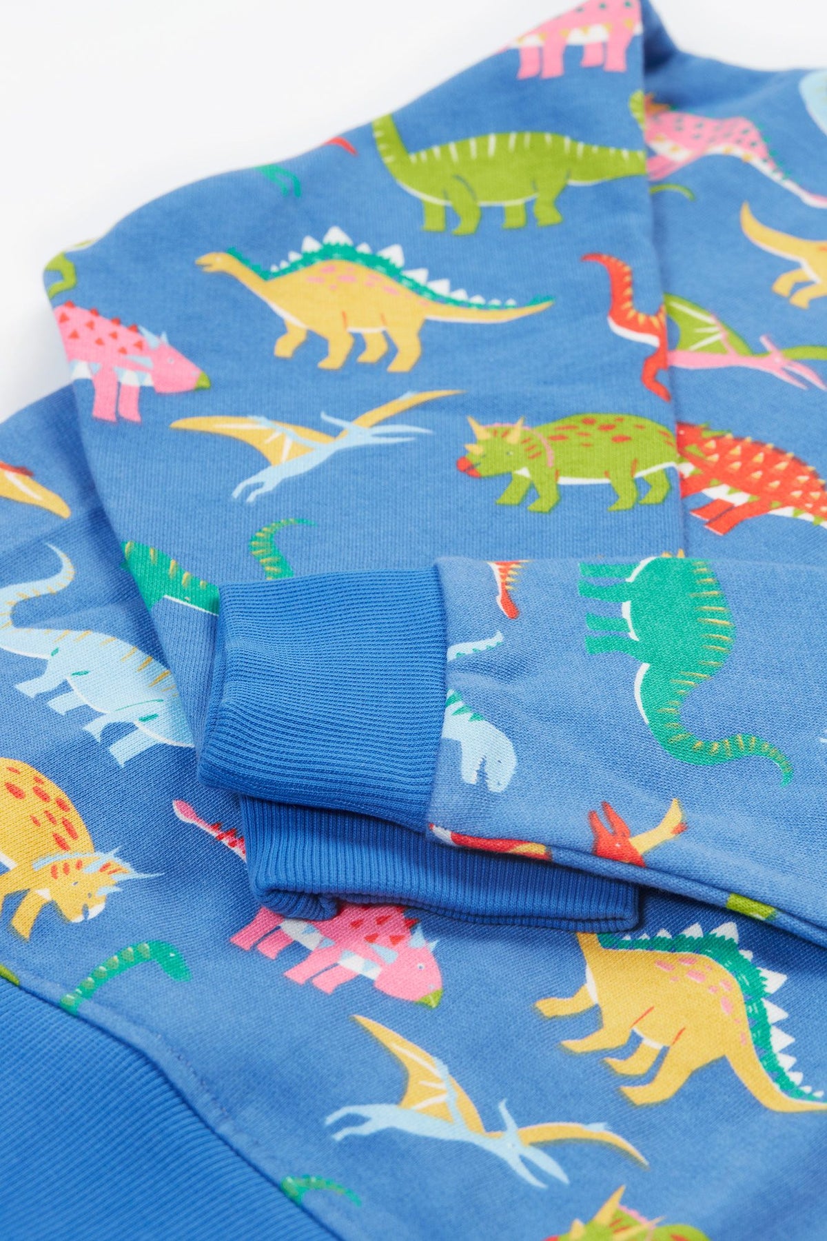 Frugi Superb Sweatshirt Cobalt Dinosaurs Clothing 2-3YRS / Cobalt Blue,3-4YRS / Cobalt Blue,4-5YRS / Cobalt Blue,5-6YRS / Cobalt Blue,6-7YRS / Cobalt Blue,7-8YRS / Cobalt Blue