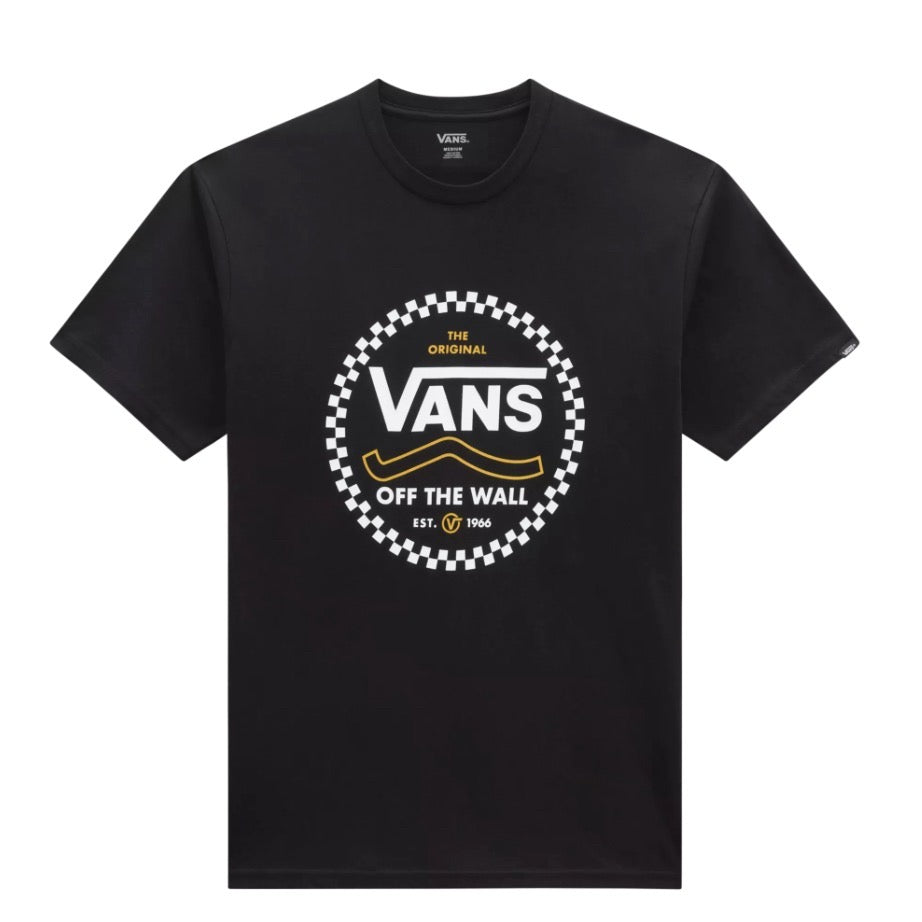 Vans Mens Round Off T-Shirt Vn000fjsblk1 Black Clothing MEDIUM ADULT / Black,LARGE ADULT / Black,XL ADULT / Black