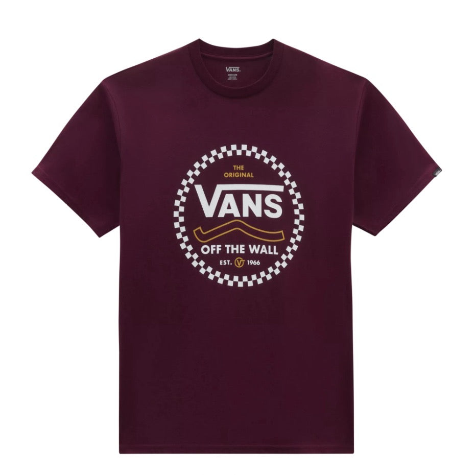 Vans Mens Round Off T-Shirt Vn000fjsbrg1 Burgundy Clothing MEDIUM ADULT / Burgundy,LARGE ADULT / Burgundy,XL ADULT / Burgundy