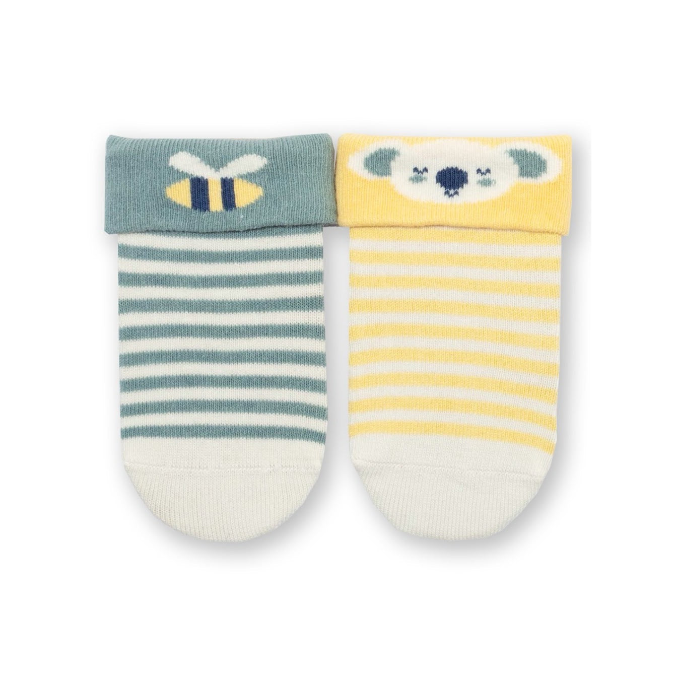 Kite 2 Pack Baby Socks Koala Time 3654 Clothing 0-6M / Yellow,6-12M / Yellow,12-24M / Yellow