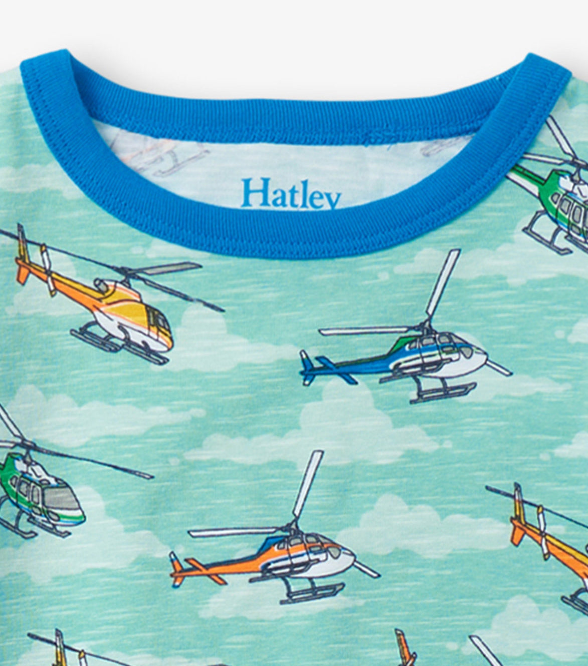 Hatley Helicopters Pj Set S24hhk1789 Clothing 3YRS / Blue,4YRS / Blue,5YRS / Blue,6YRS / Blue,7YRS / Blue,8YRS / Blue,10YRS / Blue,12YRS / Blue