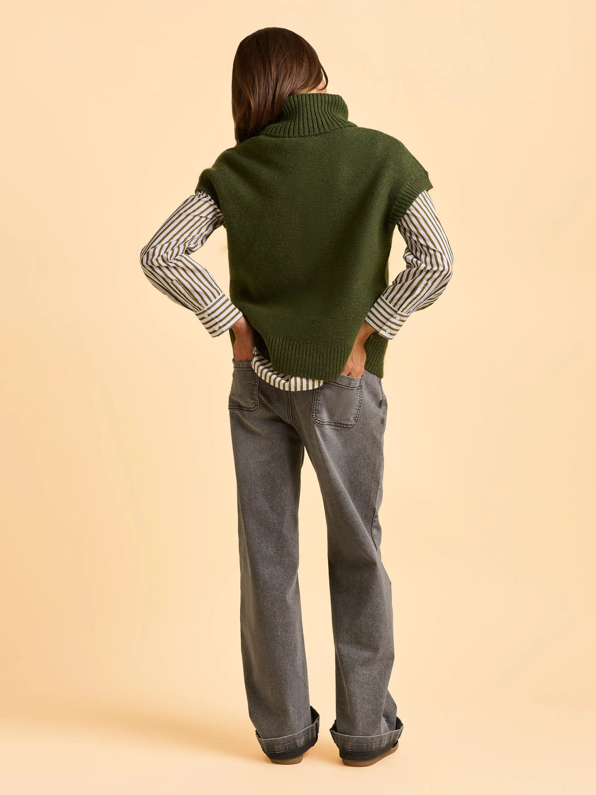 Brakeburn Womens Mariner Knitted Tank Green Clothing UK8 / Green,UK10 / Green,UK12 / Green,UK14 / Green,UK16 / Green