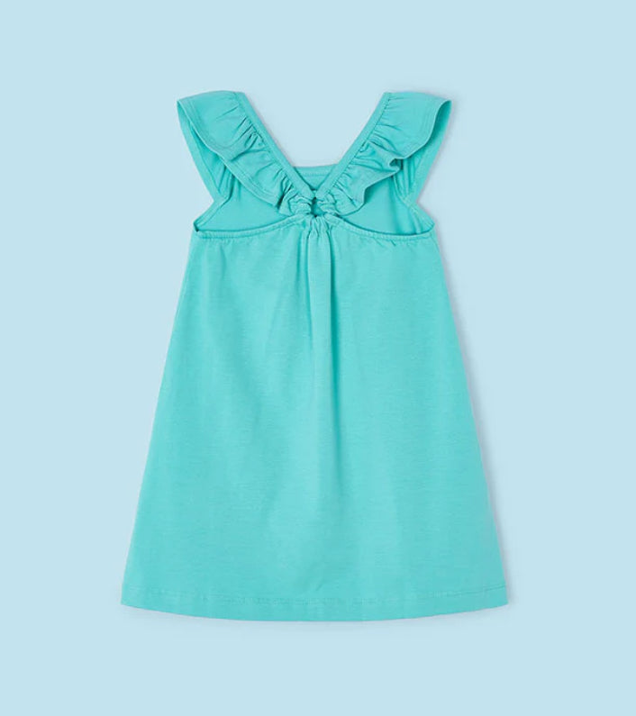 Mayoral Girls Jersey Dress 3944 Jade Clothing 3YRS / Jade,4YRS / Jade,5YRS / Jade,6YRS / Jade,7YRS / Jade,8YRS / Jade,9YRS / Jade