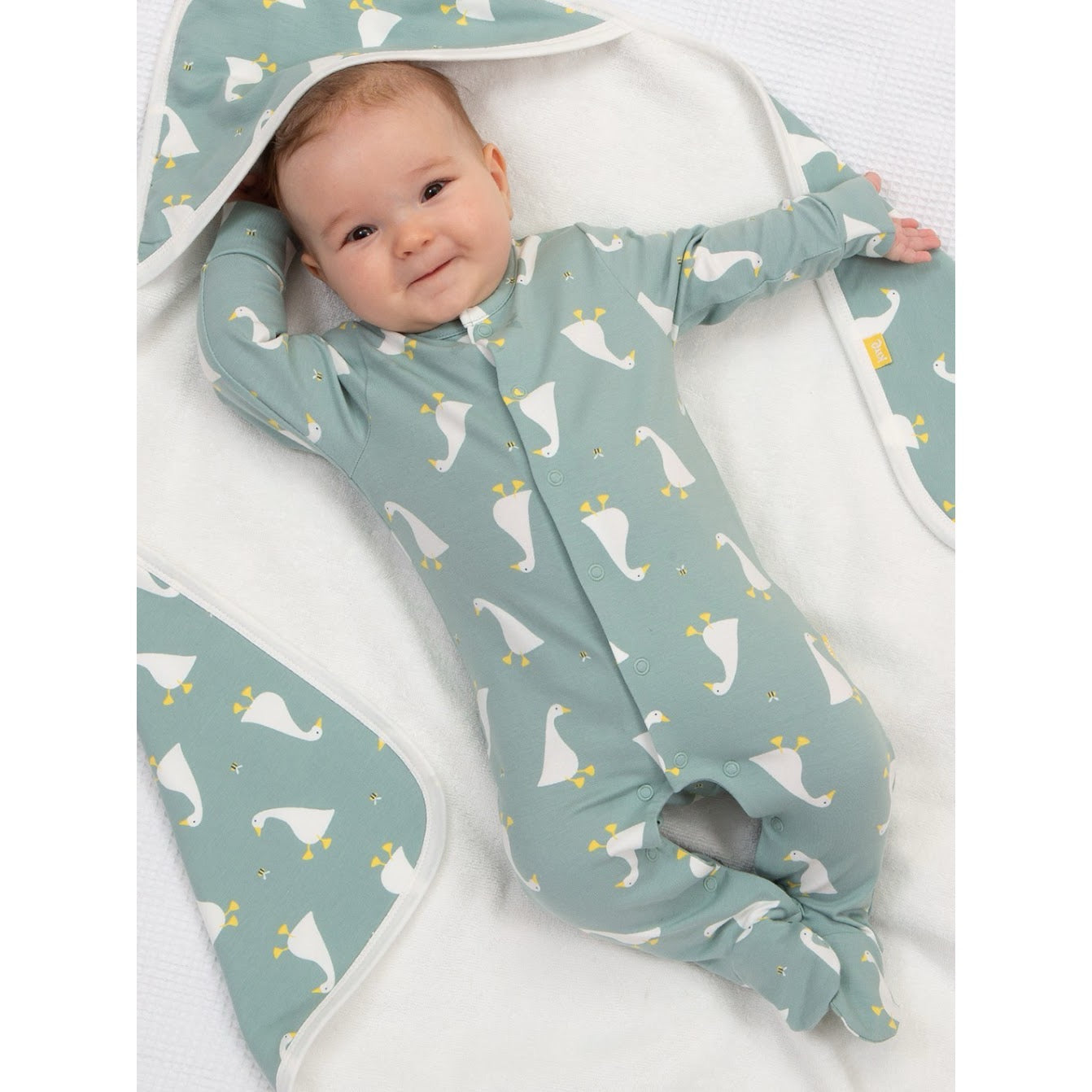 Kite Little Goose Sleepsuit 8183 Clothing NEWBORN / Seagrass,0-1M / Seagrass,0-3M / Seagrass,3-6M / Seagrass,6-9M / Seagrass