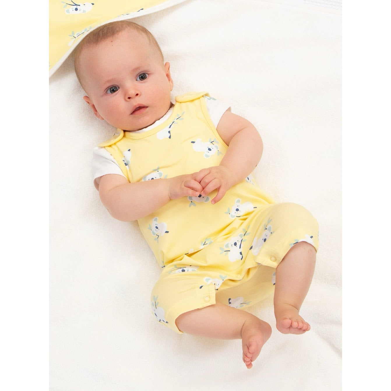 Kite Koala Time Dungaree Set 8250 Clothing 3-6M / Yellow,6-9M / Yellow,9-12M / Yellow