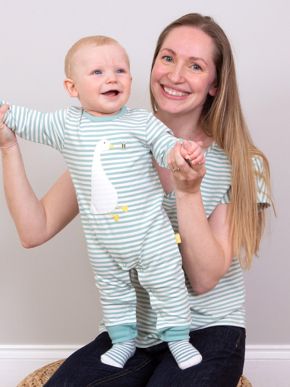 Kite Little Goose Baby Romper 8348 Clothing 0-3M / Seagrass,3-6M / Seagrass,6-9M / Seagrass,9-12M / Seagrass