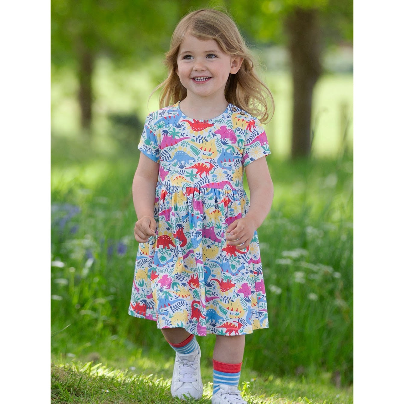 Kite Dino Day Infant Dress 9065 Clothing 3-6M / Multi,6-9M / Multi,9-12M / Multi,12-18M / Multi,18-24M/2Y / Multi,3YRS / Multi,4YRS / Multi,5YRS / Multi,6YRS / Multi