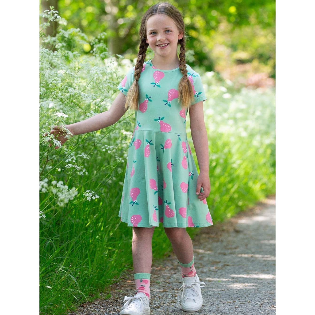 Kite Pear-Fect Skater Dress 9280 Clothing 3YRS / Green,4YRS / Green,5YRS / Green,6YRS / Green,7YRS / Green,8YRS / Green,9YRS / Green,10-11YRS / Green,12-13YRS / Green