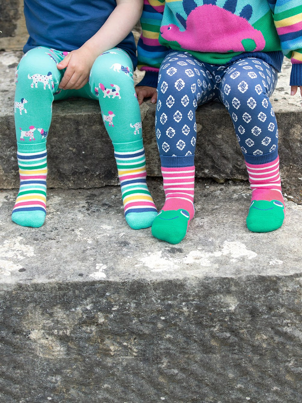 Kite 2 Pack Grippy Socks Frog Face 41-4318 Pink Clothing 0-6M / Pink,6-12M / Pink,12-24M / Pink,2-3YRS / Pink