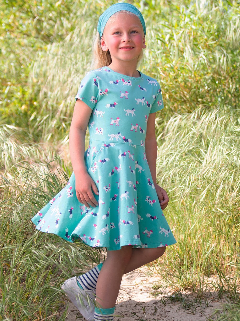 Kite Flora And Friends Skater Dress 41-9743 Clothing 3YRS / Green,4YRS / Green,5YRS / Green,6YRS / Green,7YRS / Green,8YRS / Green,9YRS / Green,10-11YRS / Green