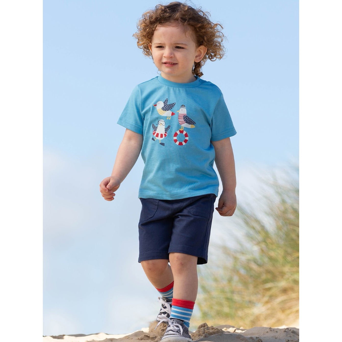 Kite Infant Boys Captain Gull T-Shirt 9653 Clothing 3-6M / Blue,6-9M / Blue,9-12M / Blue,12-18M / Blue,18-24M/2Y / Blue,3YRS / Blue,4YRS / Blue,5YRS / Blue