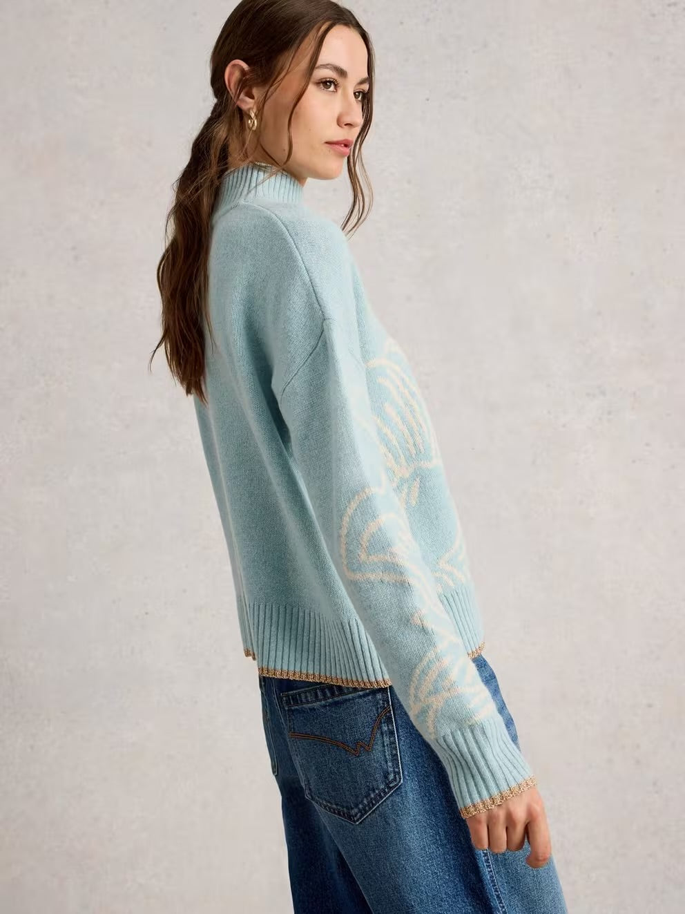 White Stuff Womens Fenella Jumper 444654 Pale Blue Clothing UK10 / Pale Blue,UK12 / Pale Blue,UK14 / Pale Blue,UK16 / Pale Blue